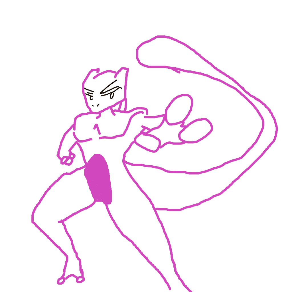 ssin's drawing of Mewtwo — Pokémon sketch on Sketchdex