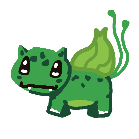 PolarPlatypus's drawing of Bulbasaur — Pokémon sketch on Sketchdex
