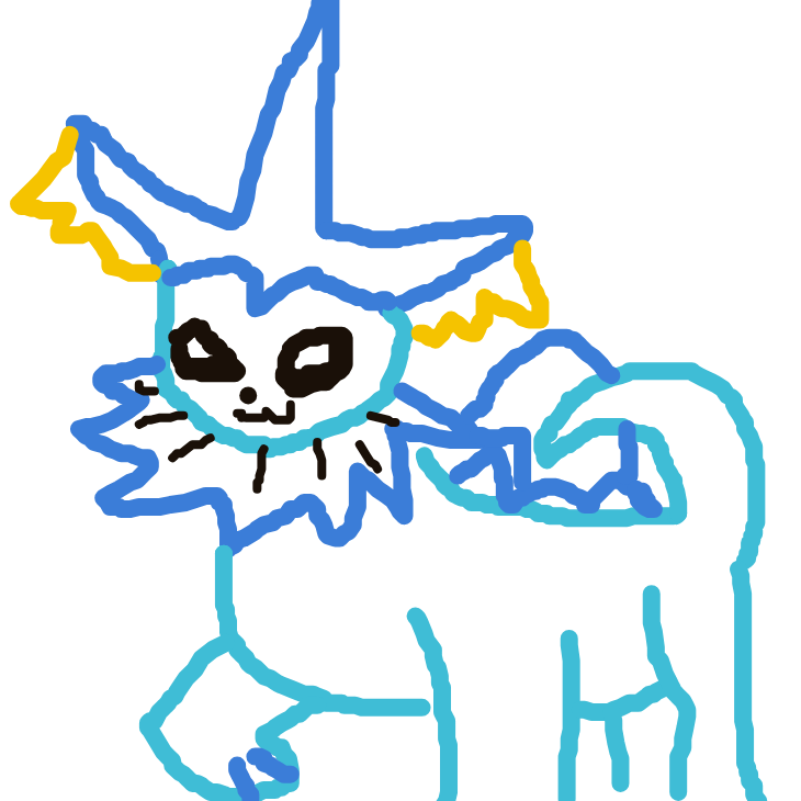 VoltGolduck313's drawing of Vaporeon — Pokémon sketch on Sketchdex