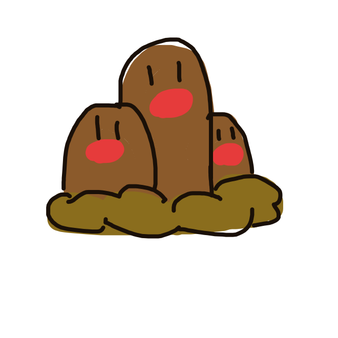 Dugtrio drawing