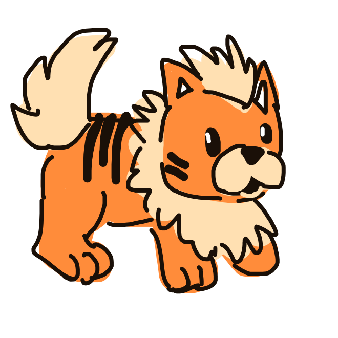Growlithe drawing