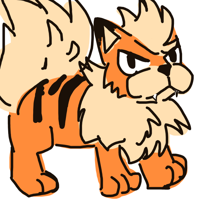 Arcanine drawing