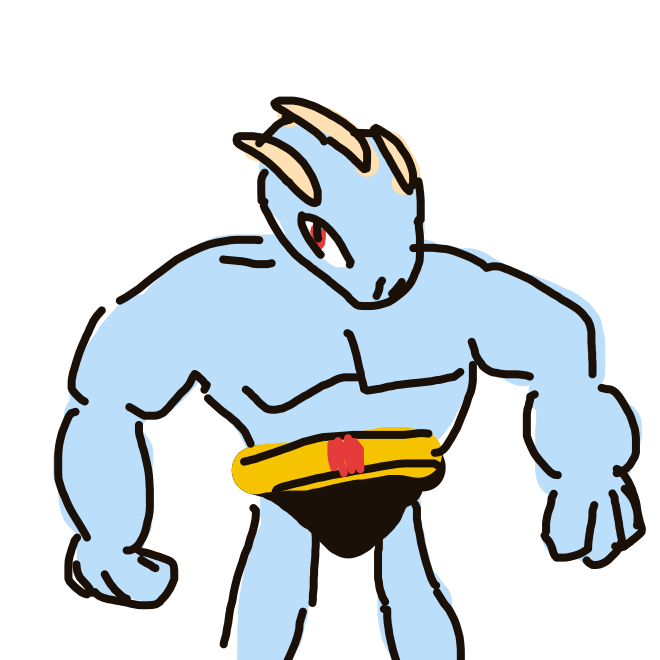 Machoke drawing