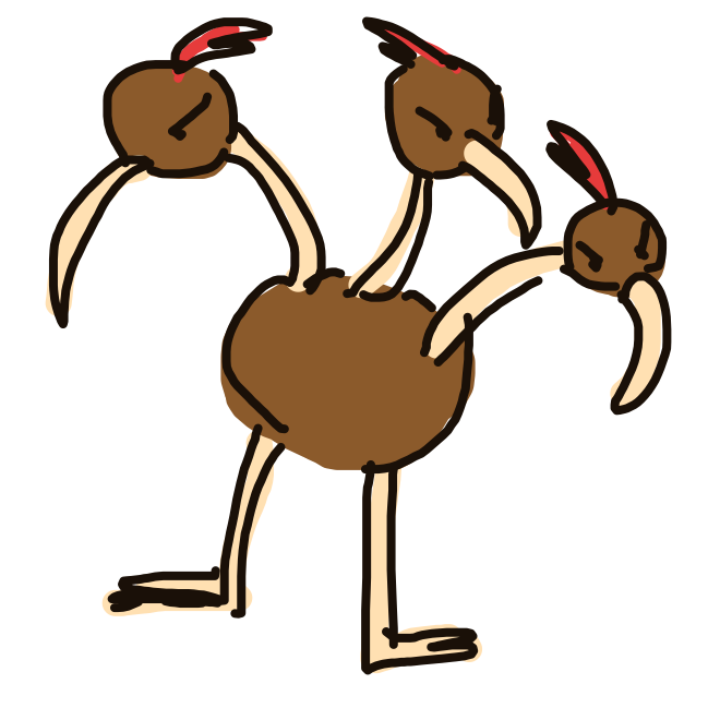 Dodrio drawing