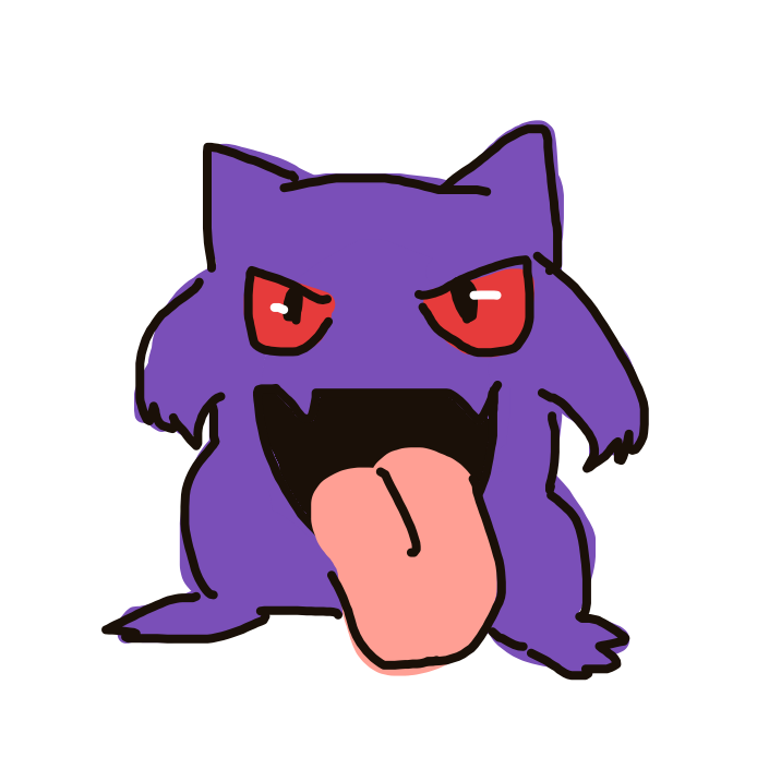 Gengar drawing