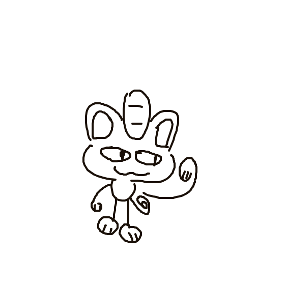 Meowth drawing