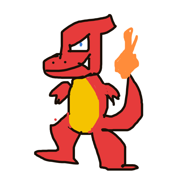 MysticVenomoth480's drawing of Charmeleon — Pokémon sketch on Sketchdex