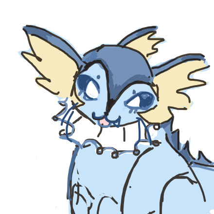 gaysanatomy's drawing of Vaporeon — Pokémon sketch on Sketchdex