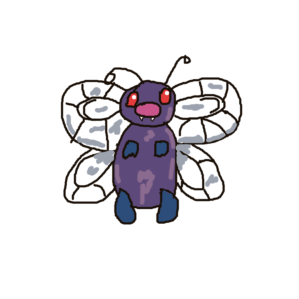 Eliezerbio's drawing of Butterfree — Pokémon sketch on Sketchdex