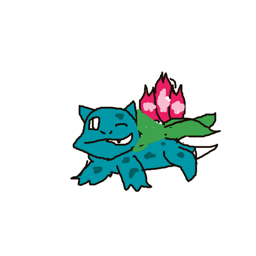 Eliezerbio's drawing of Ivysaur — Pokémon sketch on Sketchdex