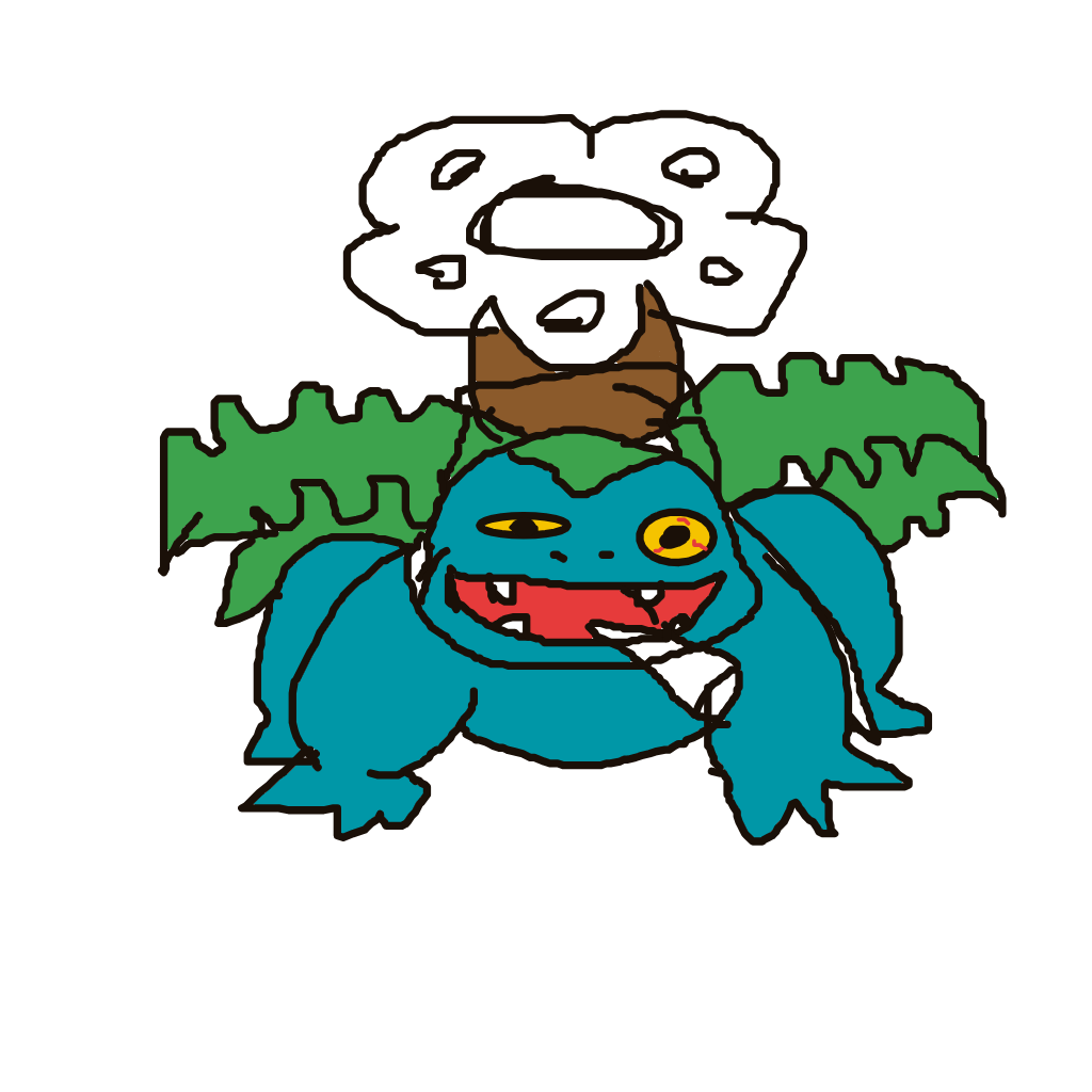Eliezerbio's drawing of Venusaur — Pokémon sketch on Sketchdex