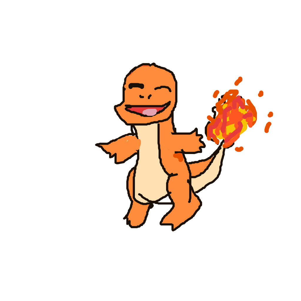 Eliezerbio's drawing of Charmander — Pokémon sketch on Sketchdex