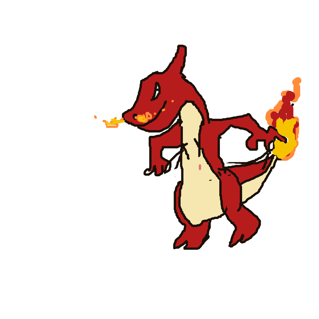 Eliezerbio's drawing of Charmeleon — Pokémon sketch on Sketchdex