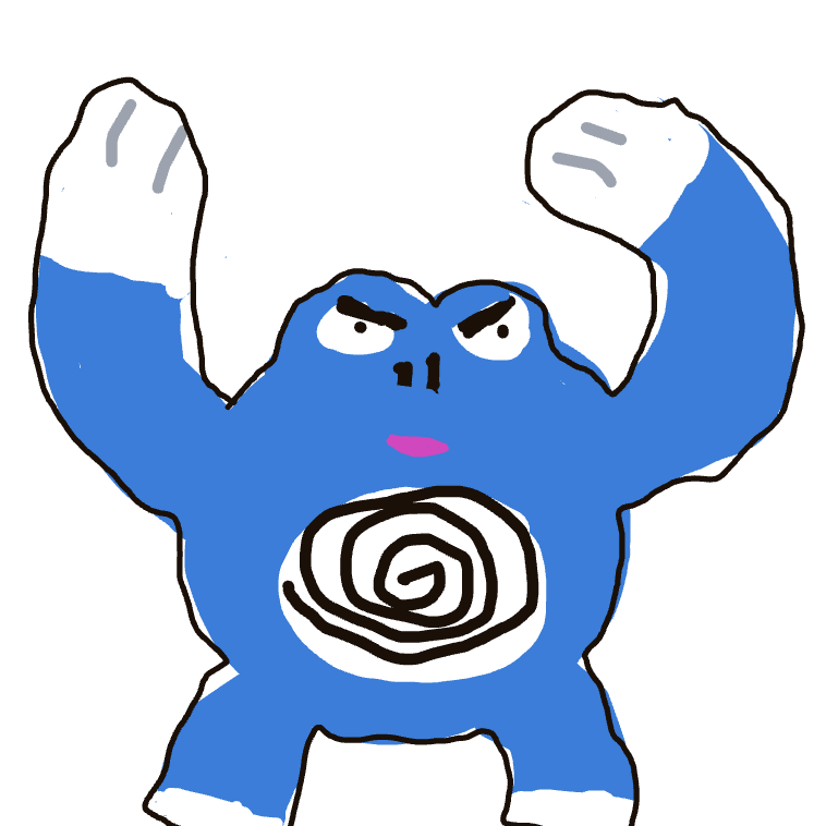 Awesomescarlett's drawing of Poliwrath — Pokémon sketch on Sketchdex