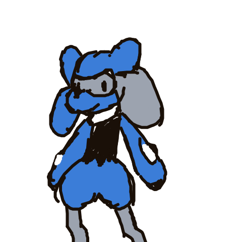 RapidDewgong477's drawing of Riolu — Pokémon sketch on Sketchdex