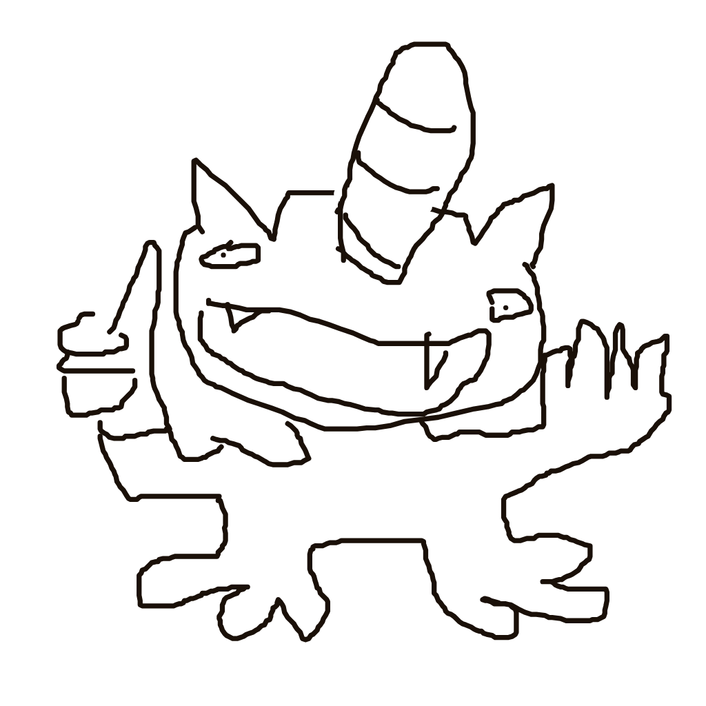 HyperKangaskhan241's drawing of Meowth — Pokémon sketch on Sketchdex