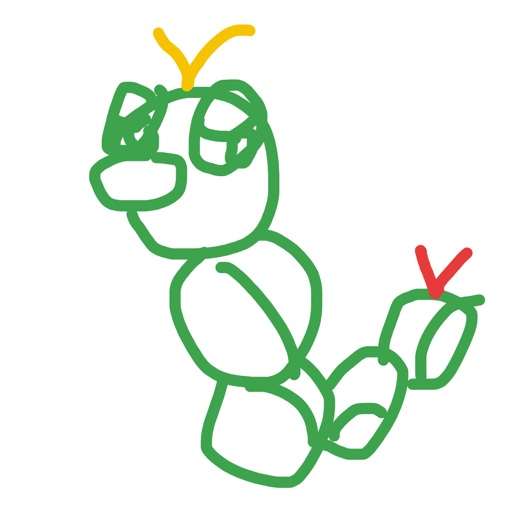 WildOmastar542's drawing of Caterpie — Pokémon sketch on Sketchdex