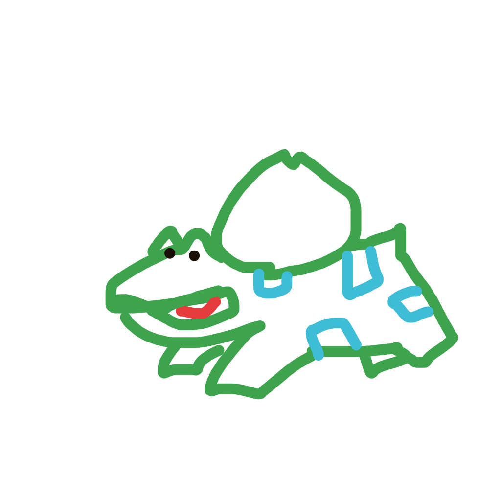 WildOmastar542's drawing of Bulbasaur — Pokémon sketch on Sketchdex