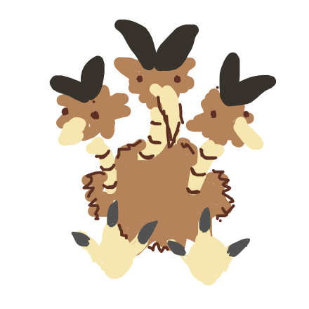 Willtoledoalfredo's drawing of Dodrio — Pokémon sketch on Sketchdex