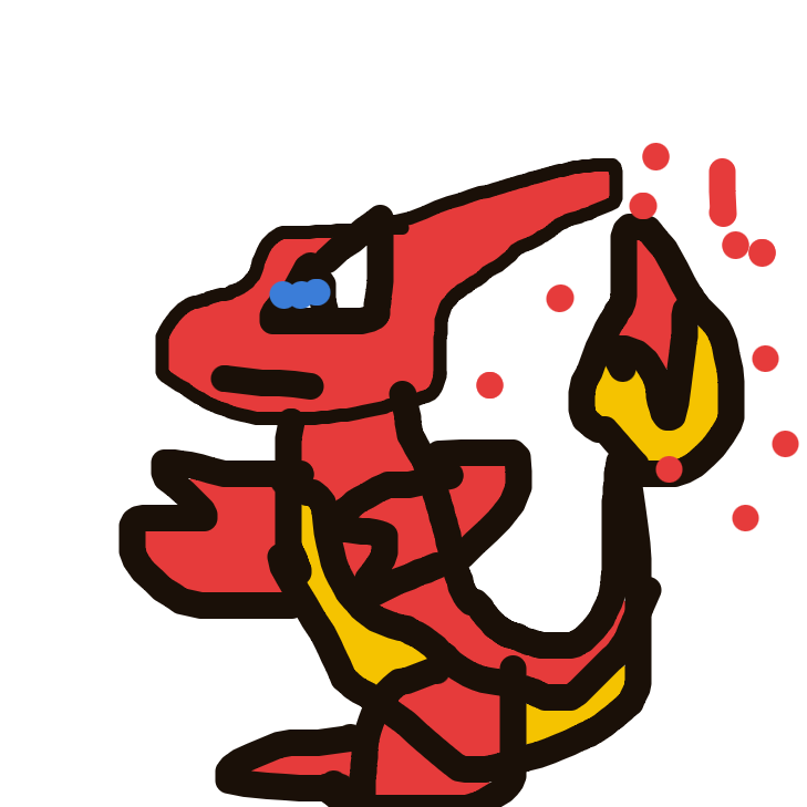PrimalPidgeot668's drawing of Charmeleon — Pokémon sketch on Sketchdex
