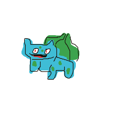 PrimalMew975's drawing of Bulbasaur — Pokémon sketch on Sketchdex