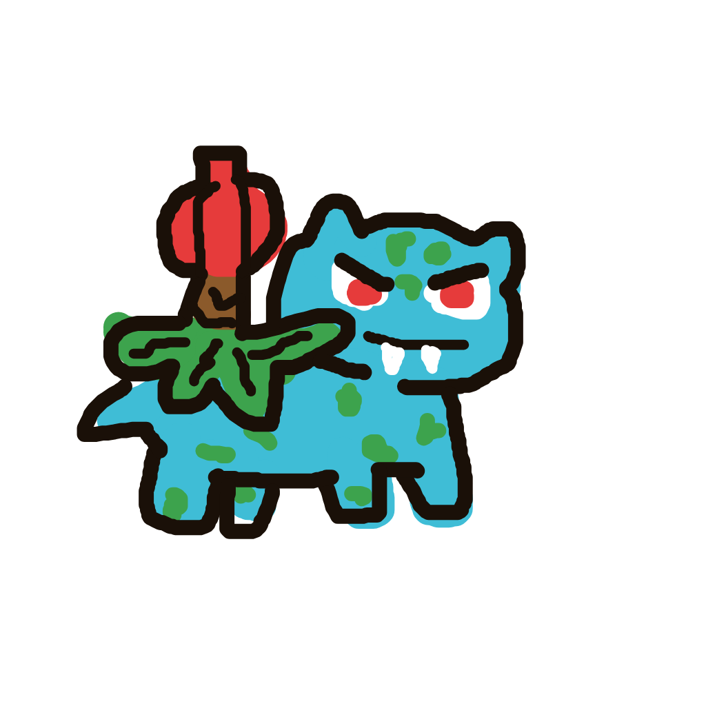 StormyBulbasaur121's drawing of Ivysaur — Pokémon sketch on Sketchdex