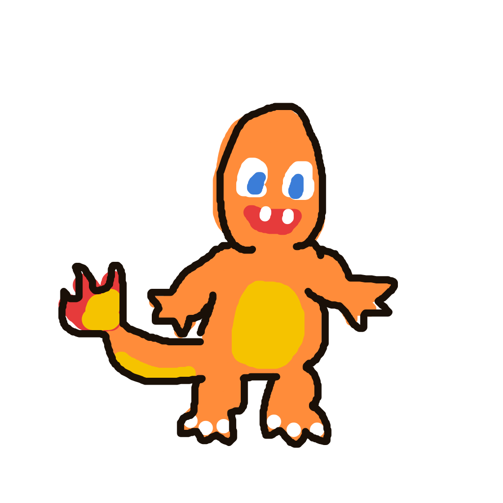 StormyBulbasaur121's drawing of Charmander — Pokémon sketch on Sketchdex