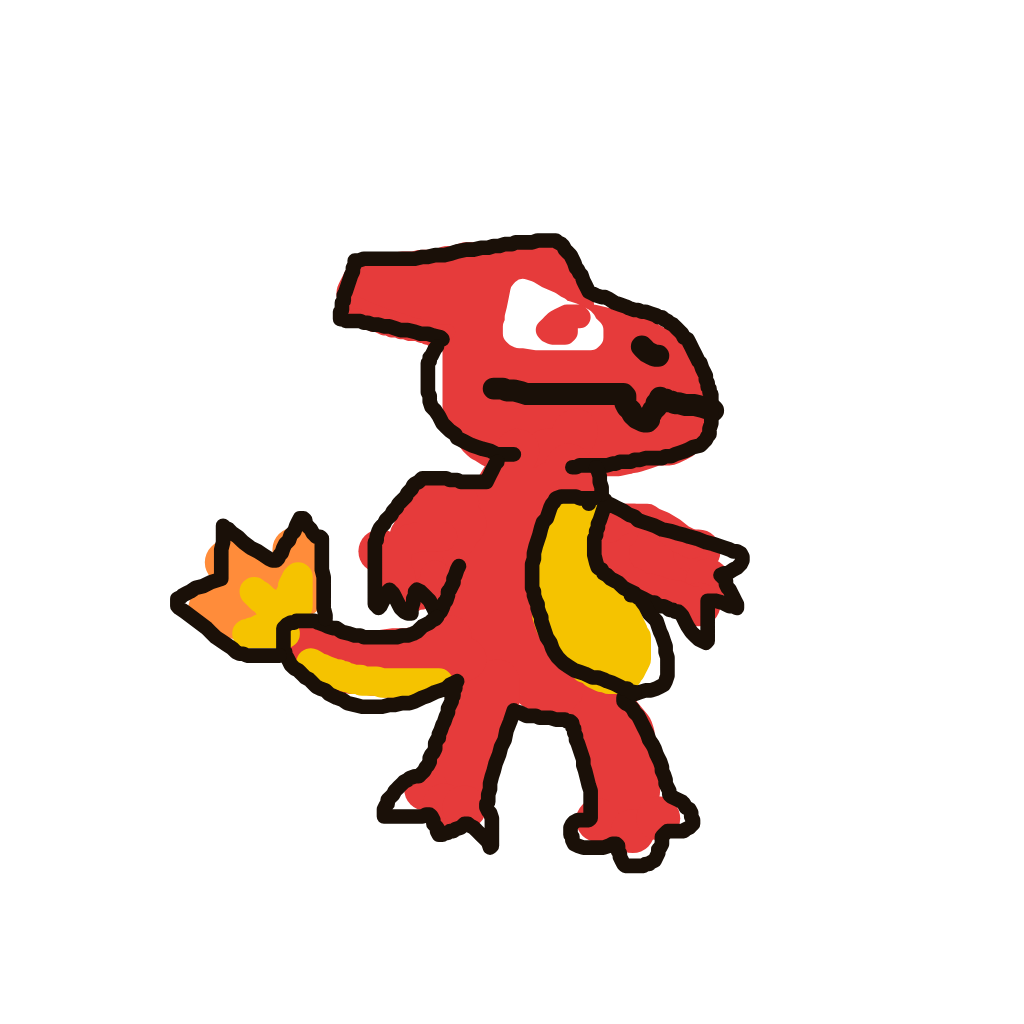 StormyBulbasaur121's drawing of Charmeleon — Pokémon sketch on Sketchdex