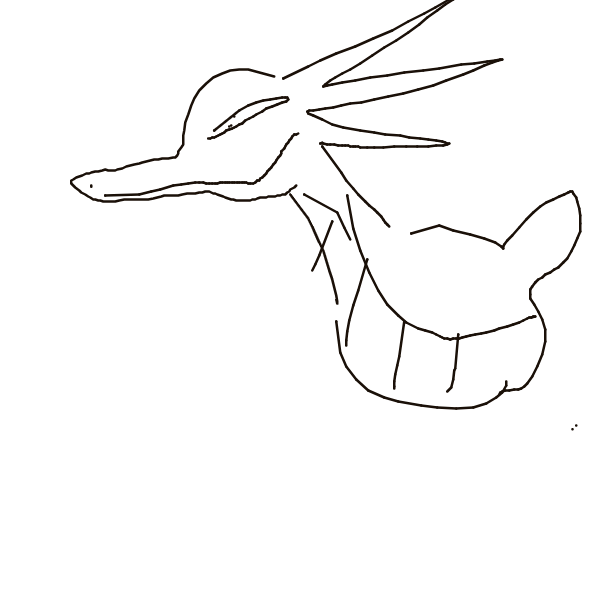 WaveHypno194's drawing of Seadra — Pokémon sketch on Sketchdex