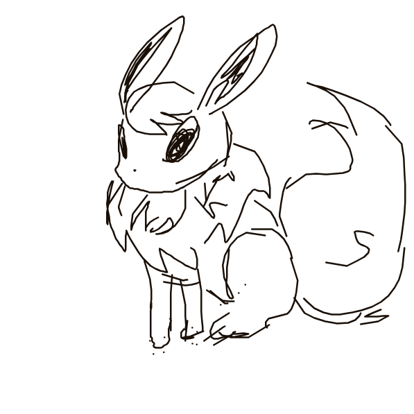 WaveHypno194's drawing of Flareon — Pokémon sketch on Sketchdex