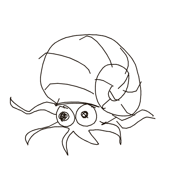 WaveHypno194's drawing of Omastar — Pokémon sketch on Sketchdex