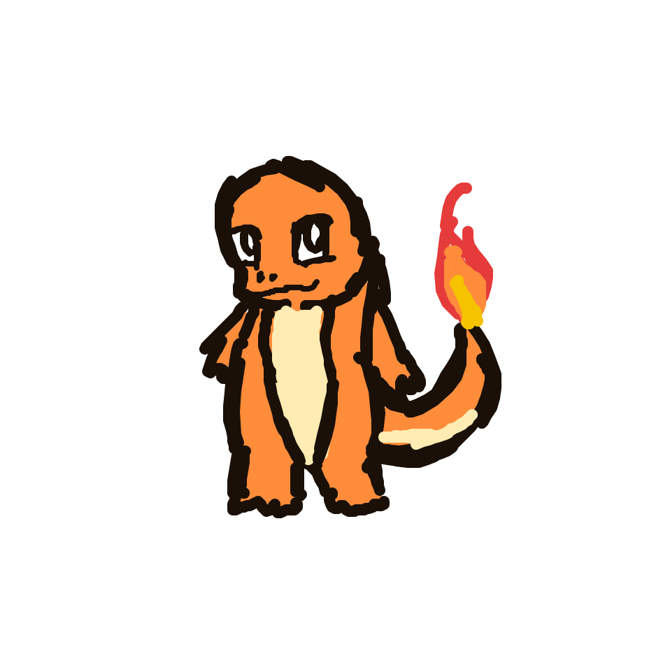 Mythergirl's drawing of Charmander — Pokémon sketch on Sketchdex