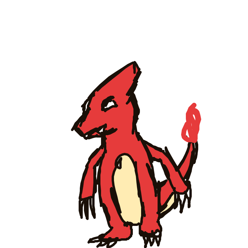 Mythergirl's drawing of Charmeleon — Pokémon sketch on Sketchdex