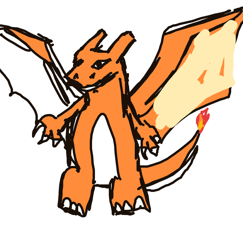 Mythergirl's drawing of Charizard — Pokémon sketch on Sketchdex