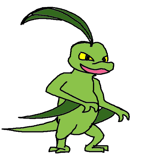 FoFo1300's drawing of Grovyle — best Pokémon fan art on Sketchdex