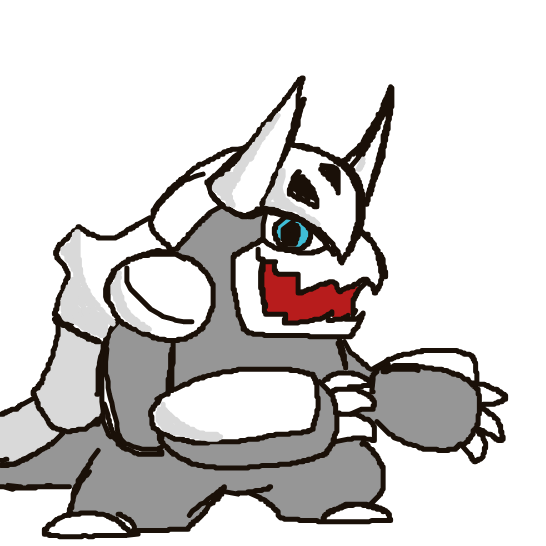 FoFo1300's drawing of Aggron — Pokémon sketch on Sketchdex
