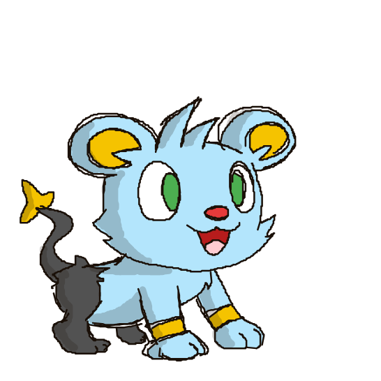 FoFo1300's drawing of Shinx — best Pokémon fan art on Sketchdex