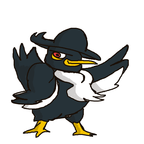 FoFo1300's drawing of Honchkrow — best Pokémon fan art on Sketchdex