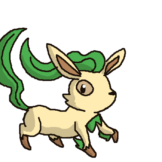 FoFo1300's drawing of Leafeon — Pokémon sketch on Sketchdex