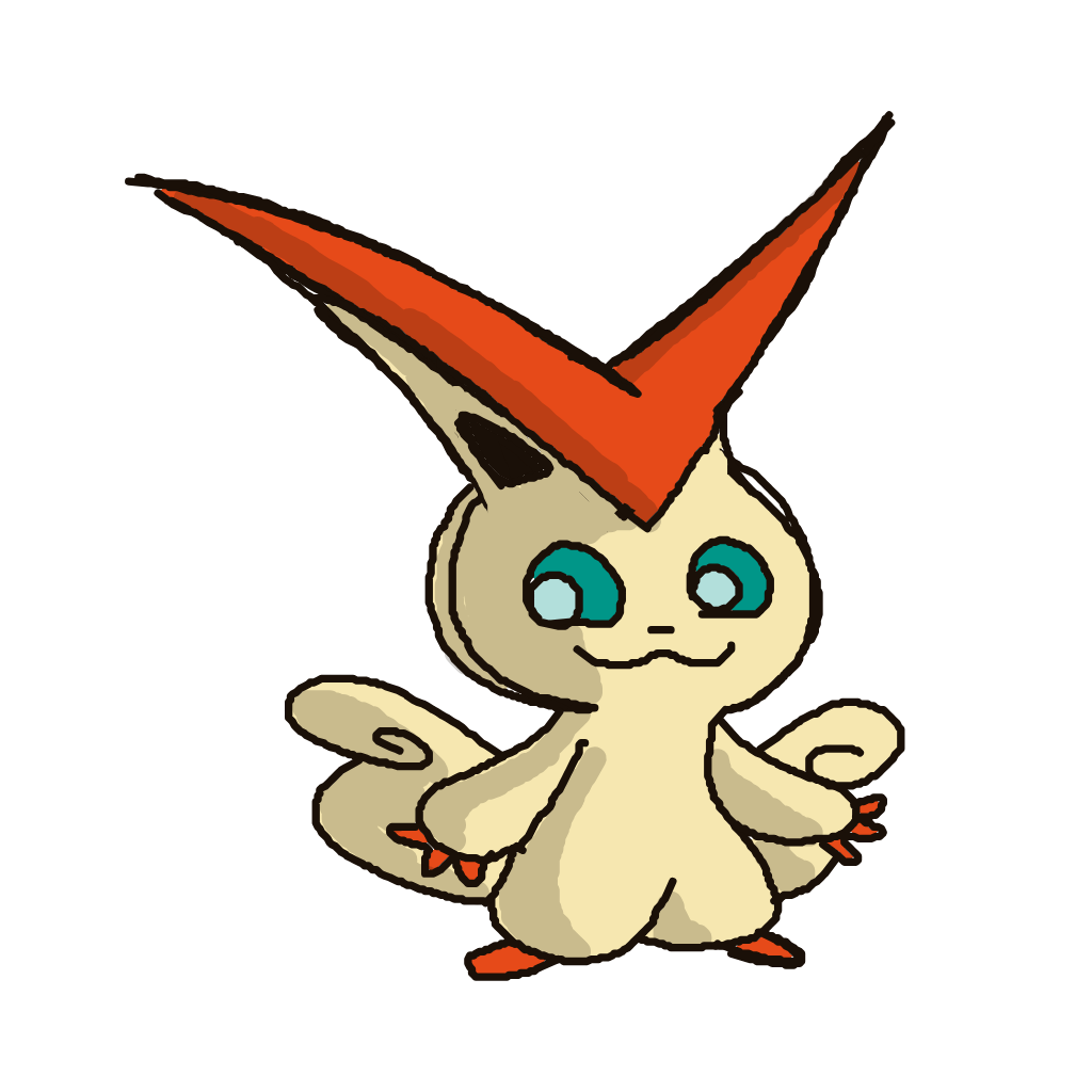 FoFo1300's drawing of Victini — Pokémon sketch on Sketchdex