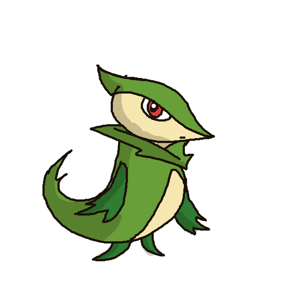 FoFo1300's drawing of Servine — Pokémon sketch on Sketchdex