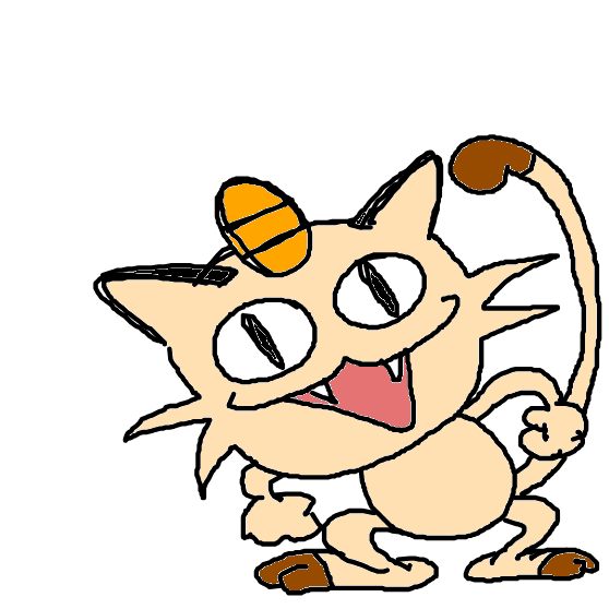 FoFo1300's drawing of Meowth — Pokémon fan art on Sketchdex