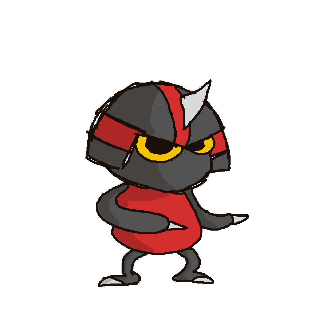 FoFo1300's drawing of Pawniard — Pokémon sketch on Sketchdex