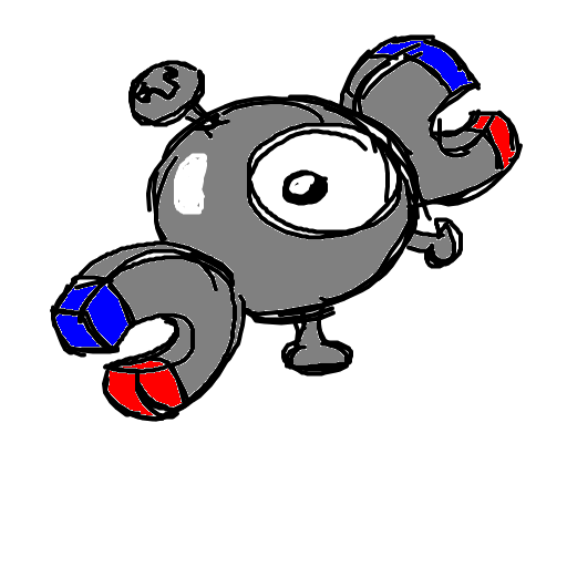 FoFo1300's drawing of Magnemite — Pokémon fan art on Sketchdex