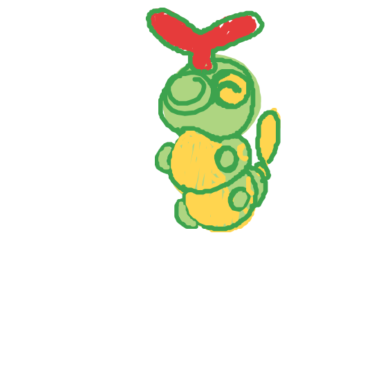 B4sedonJen's drawing of Caterpie — Pokémon sketch on Sketchdex