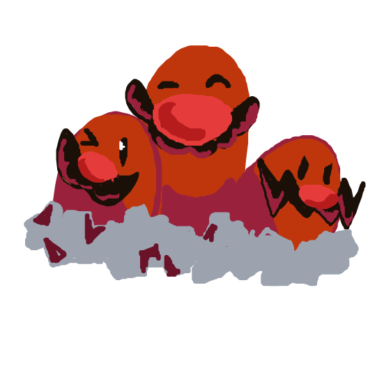Dugtrio drawing