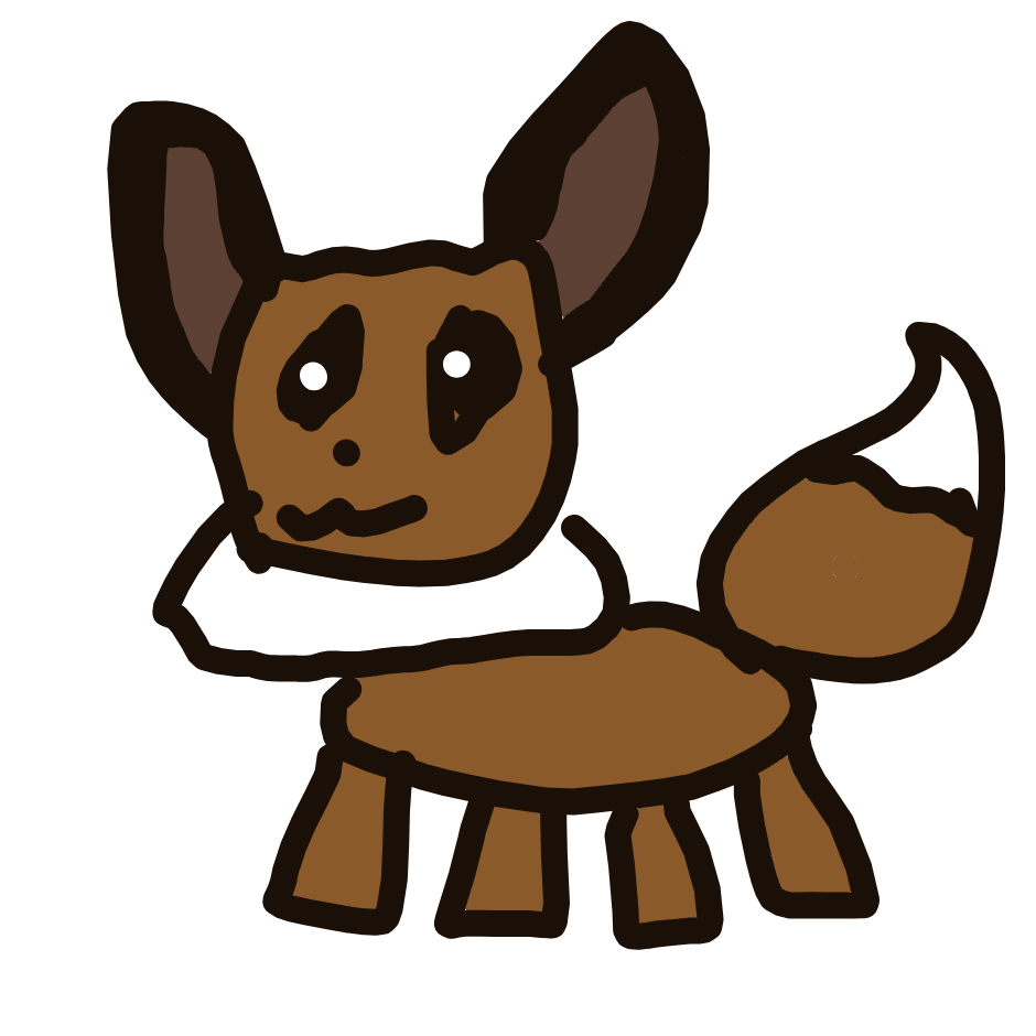 RuntlessPecha's drawing of Eevee — Pokémon sketch on Sketchdex
