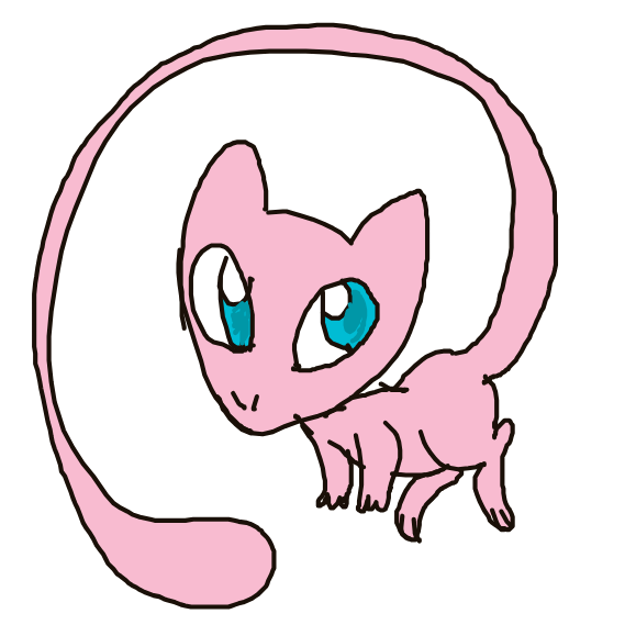 zvveilous's drawing of Mew — Pokémon sketch on Sketchdex