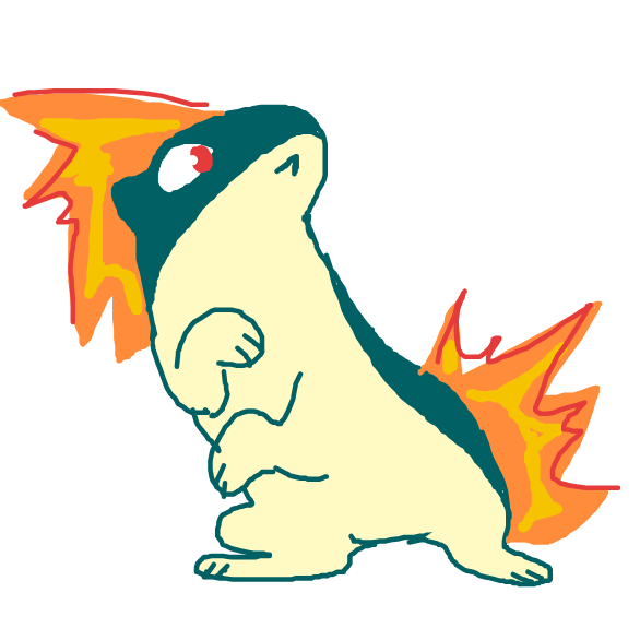zvveilous's drawing of Quilava — Pokémon sketch on Sketchdex