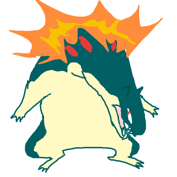 zvveilous's drawing of Typhlosion — Pokémon sketch on Sketchdex